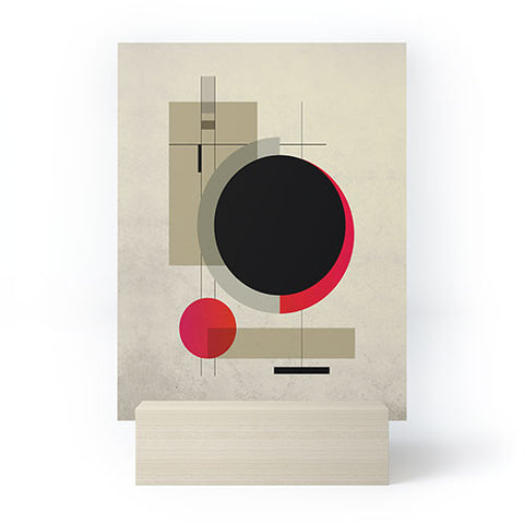 DreamPrintDesigns Geometric Shapes Retro Bauhaus Mini Art Print
