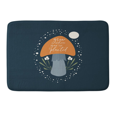 DreamPrintDesigns Grow Where You are Planted Memory Foam Bath Mat