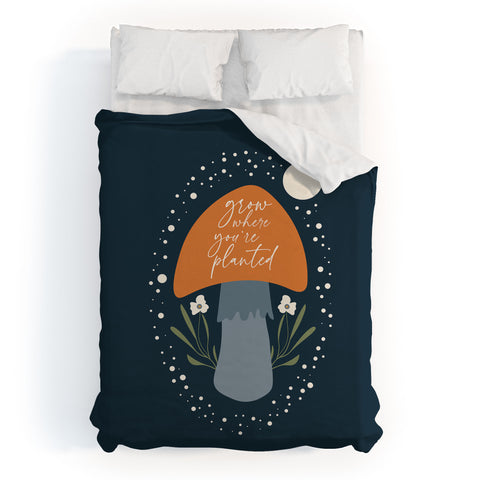 DreamPrintDesigns Grow Where You are Planted Duvet Cover