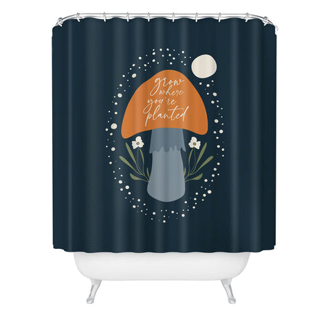 DreamPrintDesigns Grow Where You are Planted Shower Curtain