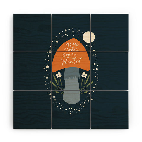 DreamPrintDesigns Grow Where You are Planted Wood Wall Mural