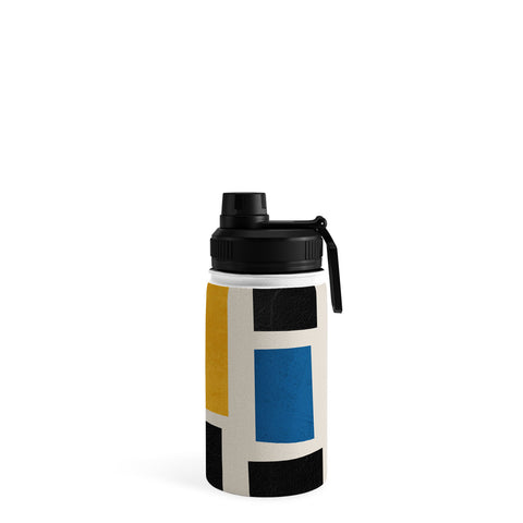 DreamPrintDesigns Mid Century Primary Colors Water Bottle