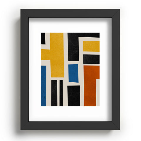 DreamPrintDesigns Mid Century Primary Colors Recessed Framing Rectangle