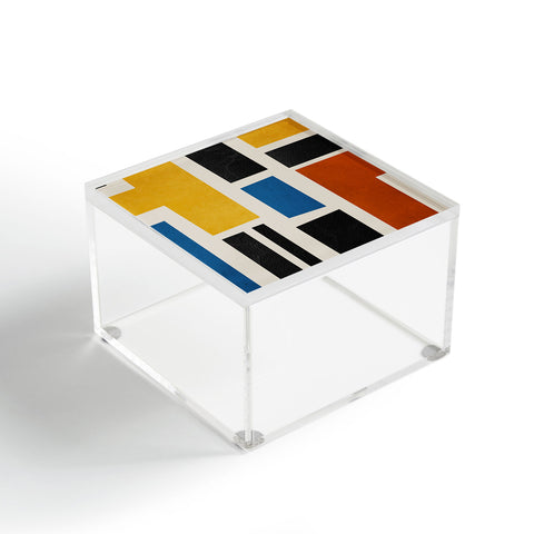 DreamPrintDesigns Mid Century Primary Colors Acrylic Box