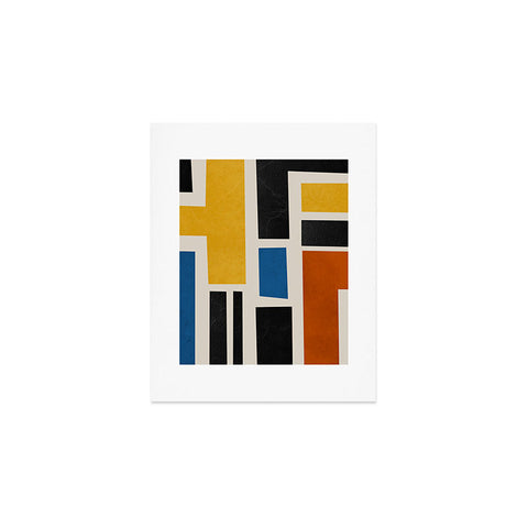 DreamPrintDesigns Mid Century Primary Colors Art Print