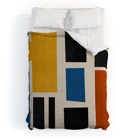 DreamPrintDesigns Mid Century Primary Colors Comforter