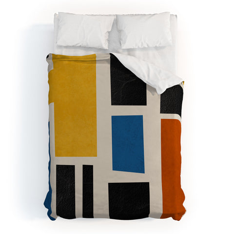 DreamPrintDesigns Mid Century Primary Colors Duvet Cover
