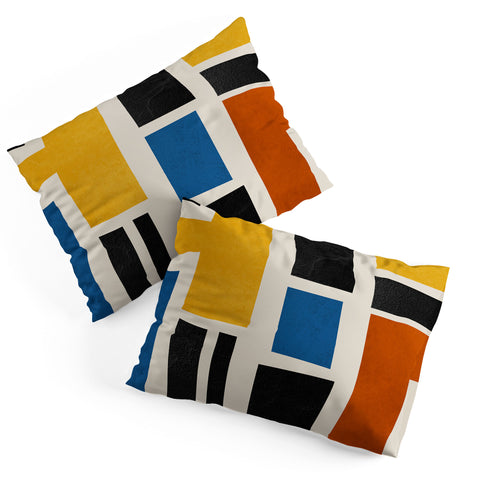 DreamPrintDesigns Mid Century Primary Colors Pillow Shams