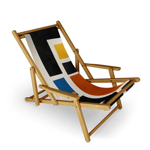 DreamPrintDesigns Mid Century Primary Colors Sling Chair