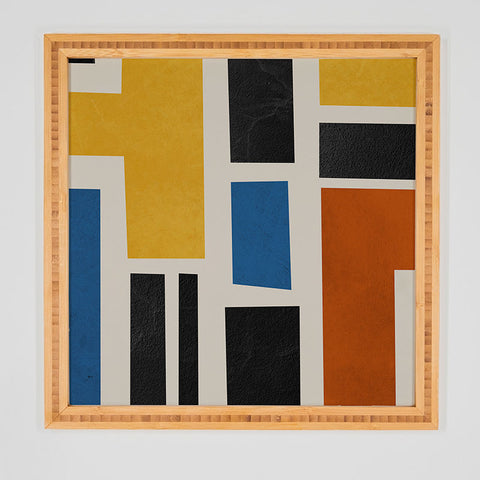 DreamPrintDesigns Mid Century Primary Colors Framed Wall Art