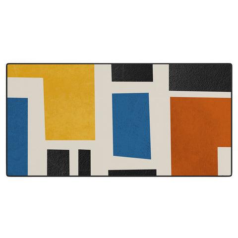 DreamPrintDesigns Mid Century Primary Colors Desk Mat