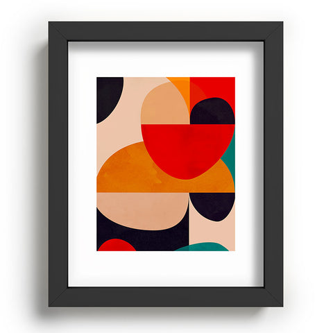 DreamPrintDesigns Modern Abstract Mid Century 2 Recessed Framing Rectangle
