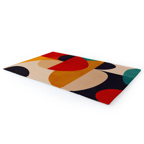 DreamPrintDesigns Modern Abstract Mid Century 2 Area Rug