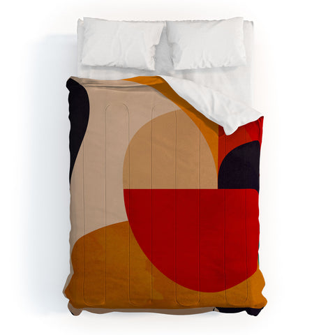 DreamPrintDesigns Modern Abstract Mid Century 2 Comforter