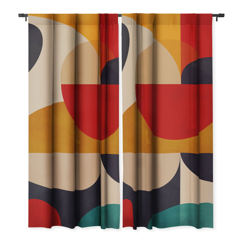 DreamPrintDesigns Modern Abstract Mid Century 2 Blackout Non Repeat