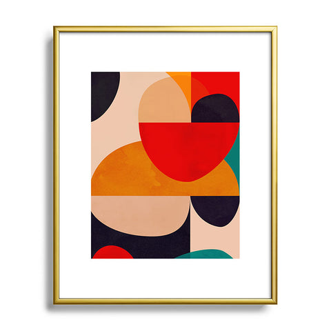DreamPrintDesigns Modern Abstract Mid Century 2 Metal Framed Art Print