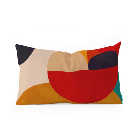 DreamPrintDesigns Modern Abstract Mid Century 2 Oblong Throw Pillow