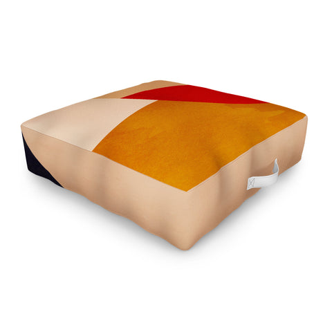 DreamPrintDesigns Modern Abstract Mid Century 2 Outdoor Floor Cushion