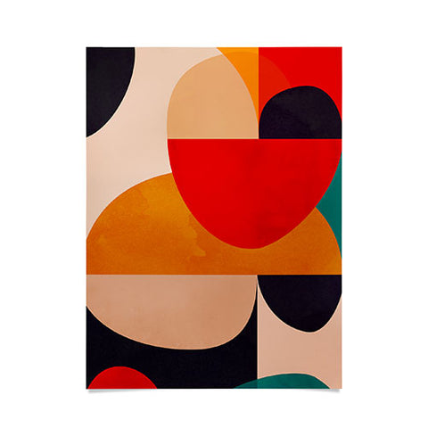 DreamPrintDesigns Modern Abstract Mid Century 2 Poster