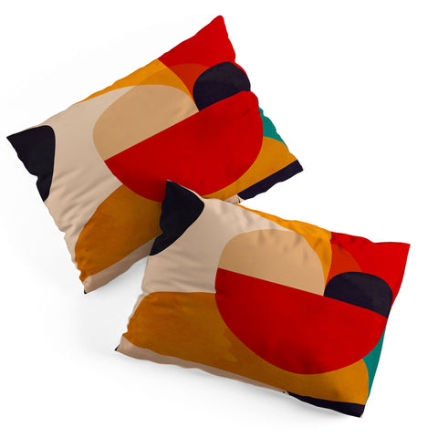 DreamPrintDesigns Modern Abstract Mid Century 2 Pillow Shams