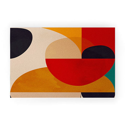 DreamPrintDesigns Modern Abstract Mid Century 2 Welcome Mat