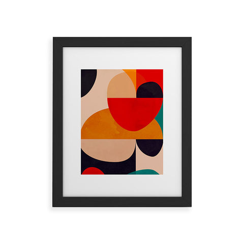 DreamPrintDesigns Modern Abstract Mid Century 2 Framed Art Print