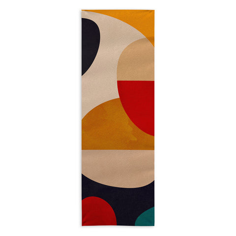 DreamPrintDesigns Modern Abstract Mid Century 2 Yoga Towel