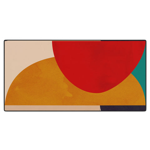 DreamPrintDesigns Modern Abstract Mid Century 2 Desk Mat