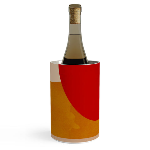 DreamPrintDesigns Modern Abstract Mid Century 2 Wine Chiller