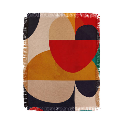 DreamPrintDesigns Modern Abstract Mid Century 2 Throw Blanket