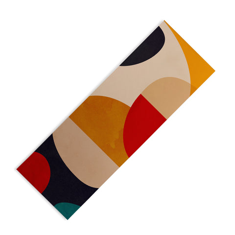 DreamPrintDesigns Modern Abstract Mid Century 2 Yoga Mat