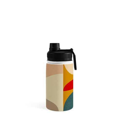 DreamPrintDesigns Modern Abstract Mid Century 3 Water Bottle