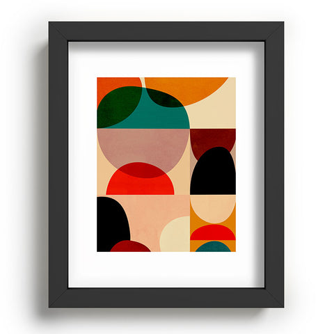 DreamPrintDesigns Modern Abstract Mid Century 3 Recessed Framing Rectangle