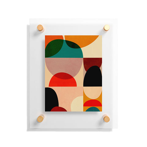 DreamPrintDesigns Modern Abstract Mid Century 3 Floating Acrylic Print