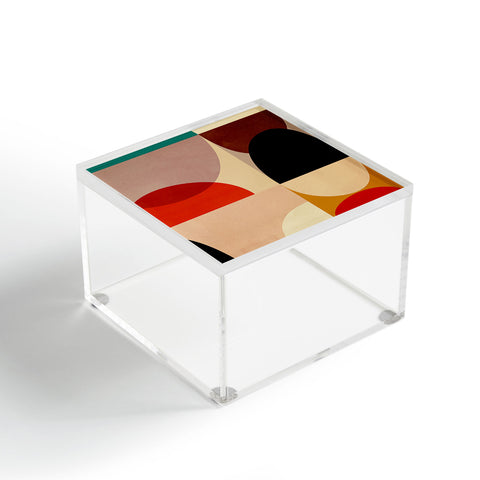 DreamPrintDesigns Modern Abstract Mid Century 3 Acrylic Box