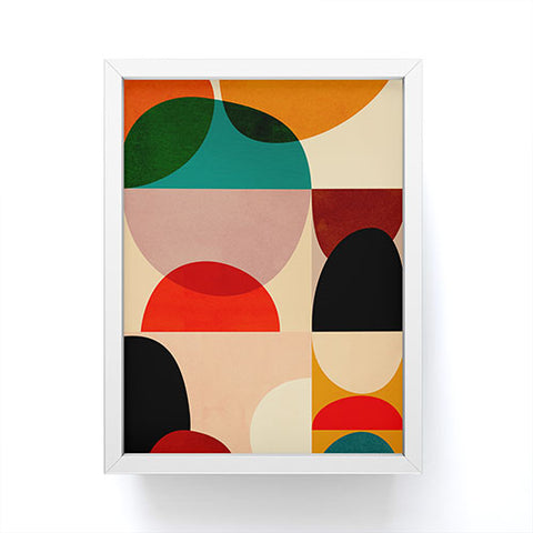 DreamPrintDesigns Modern Abstract Mid Century 3 Framed Mini Art Print