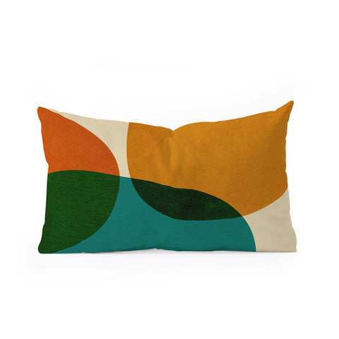 DreamPrintDesigns Modern Abstract Mid Century 3 Oblong Throw Pillow
