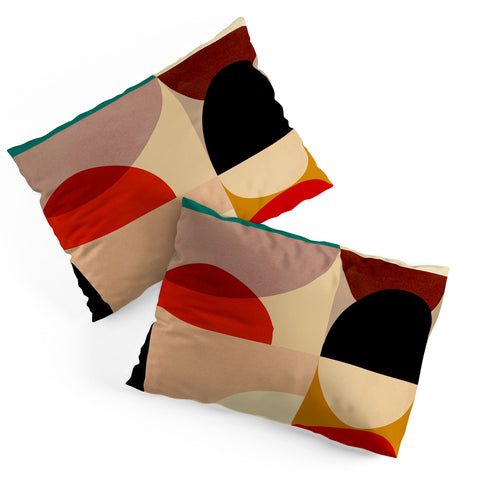 DreamPrintDesigns Modern Abstract Mid Century 3 Pillow Shams