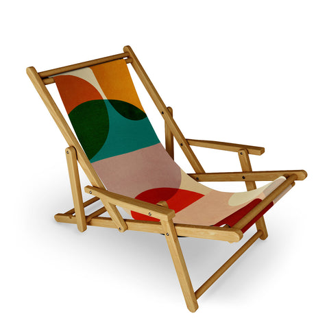 DreamPrintDesigns Modern Abstract Mid Century 3 Sling Chair