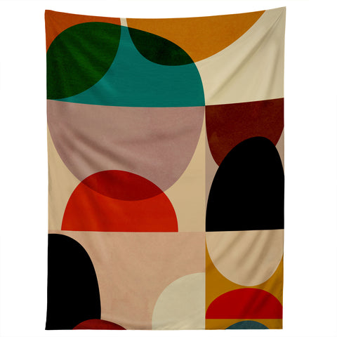 DreamPrintDesigns Modern Abstract Mid Century 3 Tapestry