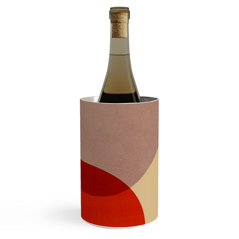 DreamPrintDesigns Modern Abstract Mid Century 3 Wine Chiller