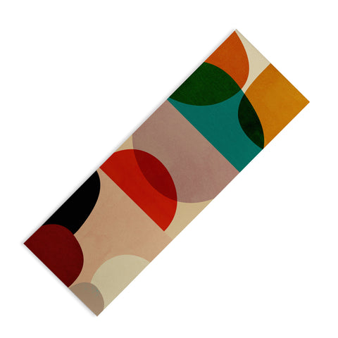 DreamPrintDesigns Modern Abstract Mid Century 3 Yoga Mat