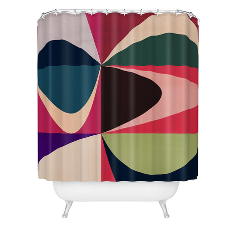 DreamPrintDesigns Modern Mid Century Patchouli 2 Shower Curtain