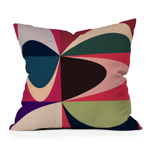 DreamPrintDesigns Modern Mid Century Patchouli 2 Outdoor Throw Pillow