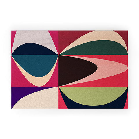 DreamPrintDesigns Modern Mid Century Patchouli 2 Welcome Mat