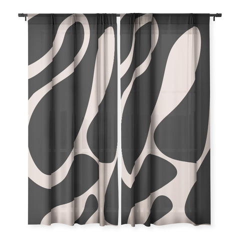 DreamPrintDesigns Organic Minimalist 1 Sheer Non Repeat