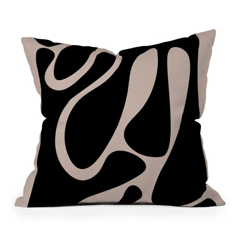 DreamPrintDesigns Organic Minimalist 1 Outdoor Throw Pillow