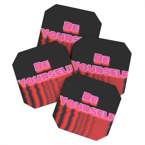 DuckyB Be Yourself I Coaster Set