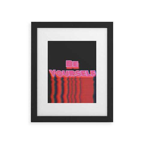 DuckyB Be Yourself I Framed Art Print