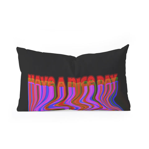 DuckyB Have a Nice Day Oblong Throw Pillow